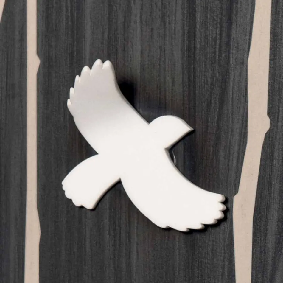 Horloge murale en bois avec décorations design en trois dimensions - Forrest Viadurini