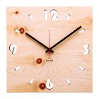 Horloge murale de design moderne en bois de pin cembrot Andrea Viadurini
