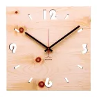 Horloge murale de design moderne en bois de pin cembrot Andrea Viadurini