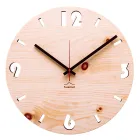 Horloge murale de design moderne en bois de pin cembrot Andrea Viadurini