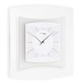 Horloge murale en méthacrylate transparent et bisatiné Made in Italy - Glad