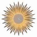 Horloge Murale Moderne Forme de Fer Made in Italy - Fuoco