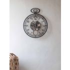 Horloge Murale Circulaire Moderne en Fer Coloré Fabriquée en Italie - Cerise Viadurini