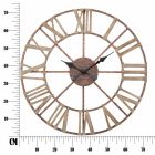 Horloge Murale Moderne Diamètre 71,5 cm en Fer et MDF - Carcans Viadurini