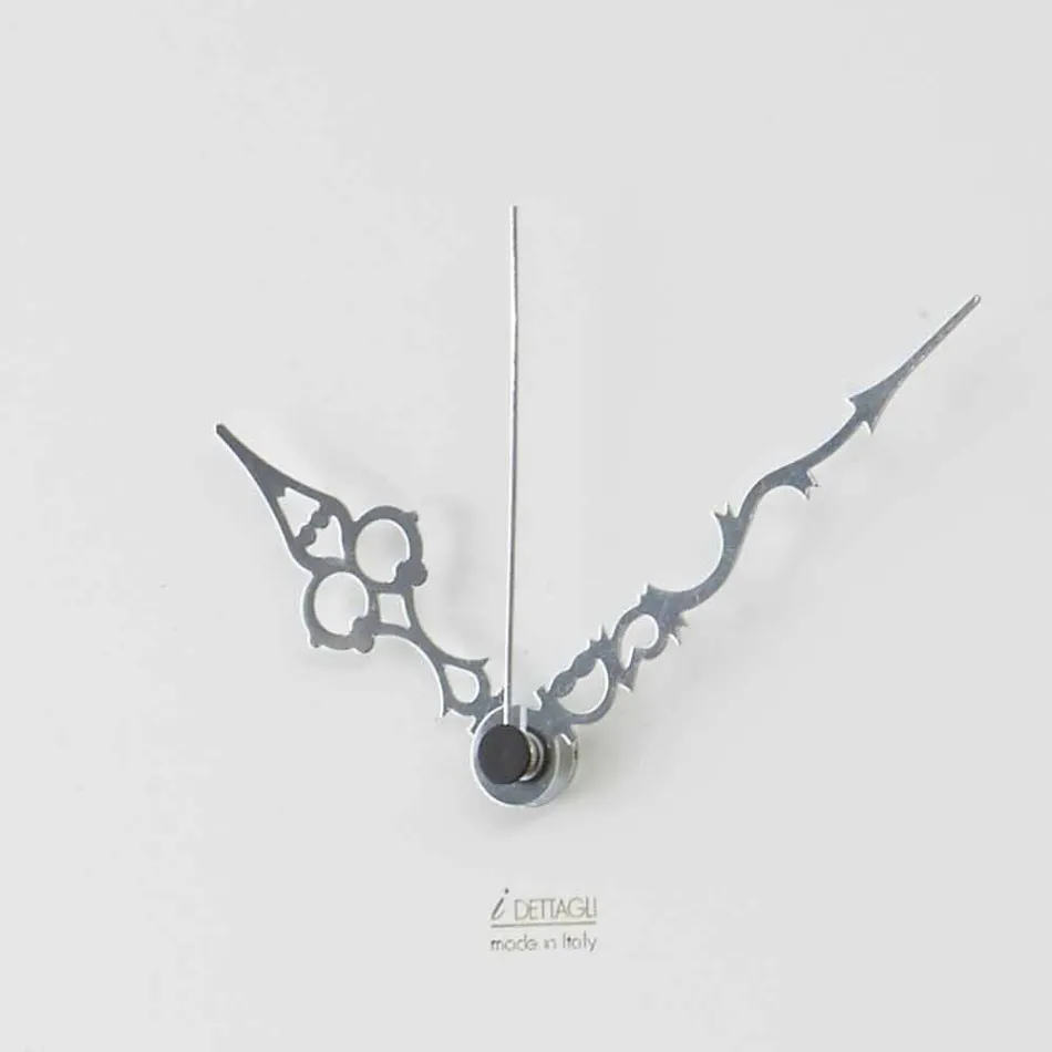 Horloge murale moderne et ronde avec un design en bois décoré - Harmony Viadurini