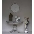 Horloge murale moderne en acier coloré Made in Italy - Adalgiso Viadurini