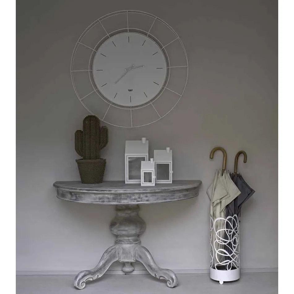 Horloge murale moderne en acier coloré Made in Italy - Adalgiso Viadurini