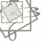 Horloge murale moderne en fer design géométrique Made in Italy - Procida Viadurini