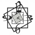 Horloge murale moderne en fer design géométrique Made in Italy - Procida