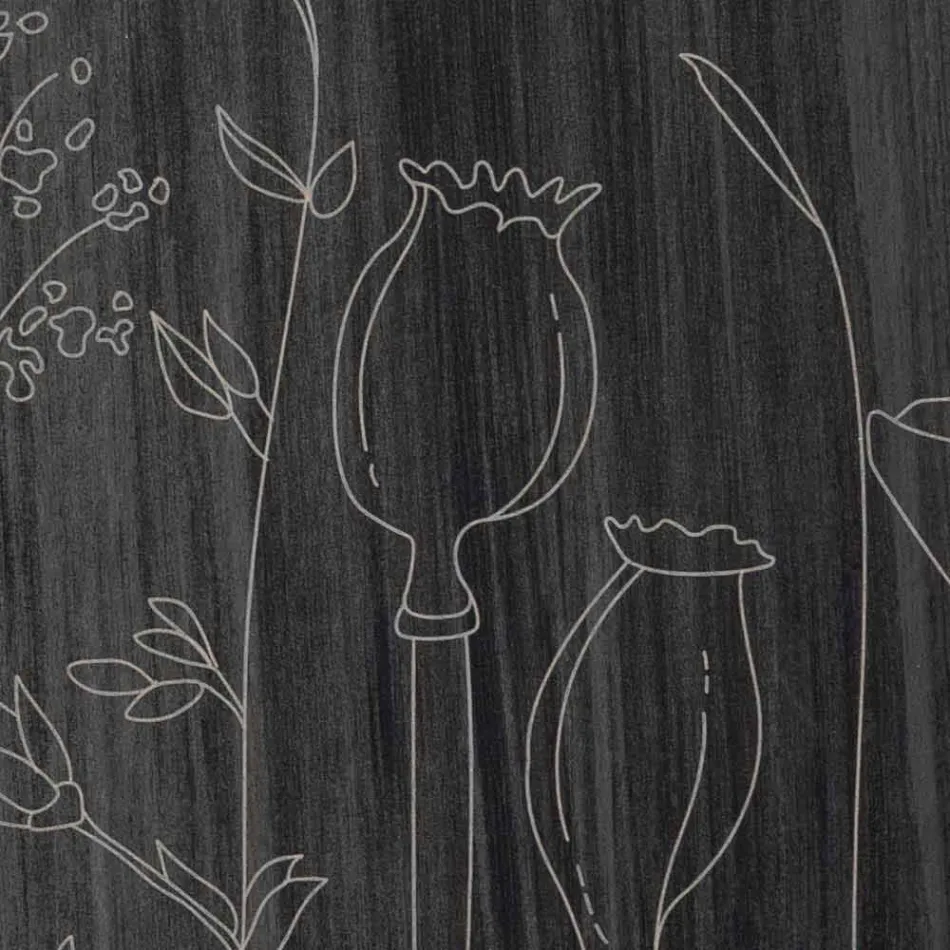 Horloge murale en bois de conception ronde moderne et gravure au laser - Florinto Viadurini