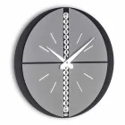 Horloge murale ronde avec support en PVC Made in Italy - Elisio Viadurini