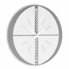 Horloge murale ronde avec support en PVC Made in Italy - Elisio Viadurini