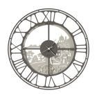 Horloge Murale Ronde en Fer Design Italien 3 Finitions - Furio Viadurini