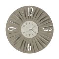 Horloge Murale Ronde en Fer Design Tridimensionnel 2 Couleurs - Heco