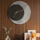 Horloge murale ronde Elara en méthacrylate imprimé, fabriquée en Italie Viadurini
