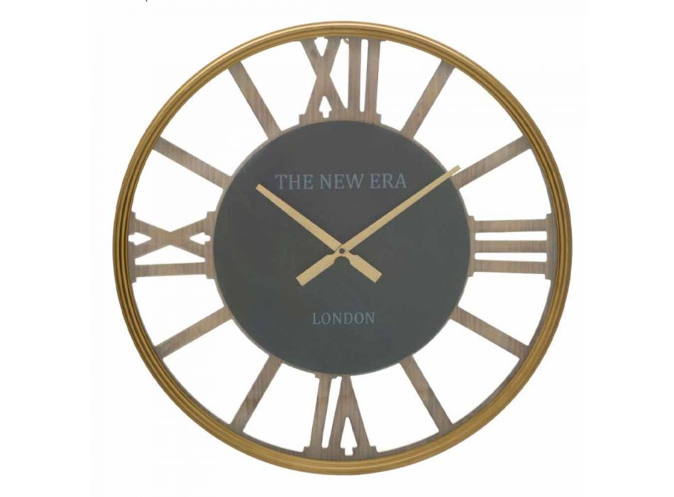 Horloge Murale Ronde Diamètre 60 cm de Design en MDF - Krizia Viadurini