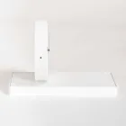 Horloge de table pivotante avec miroir en acier Made in Italy - Meritorious Viadurini