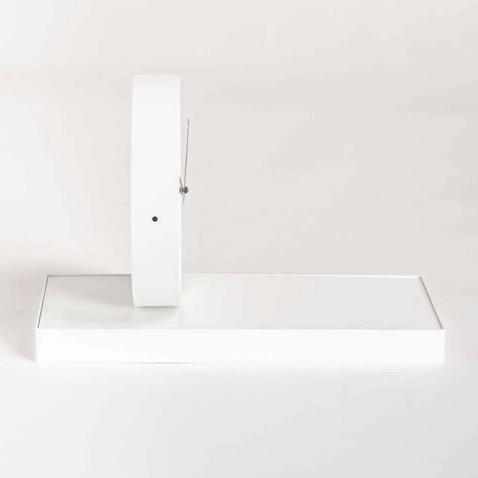 Horloge de table pivotante avec miroir en acier Made in Italy - Meritorious Viadurini