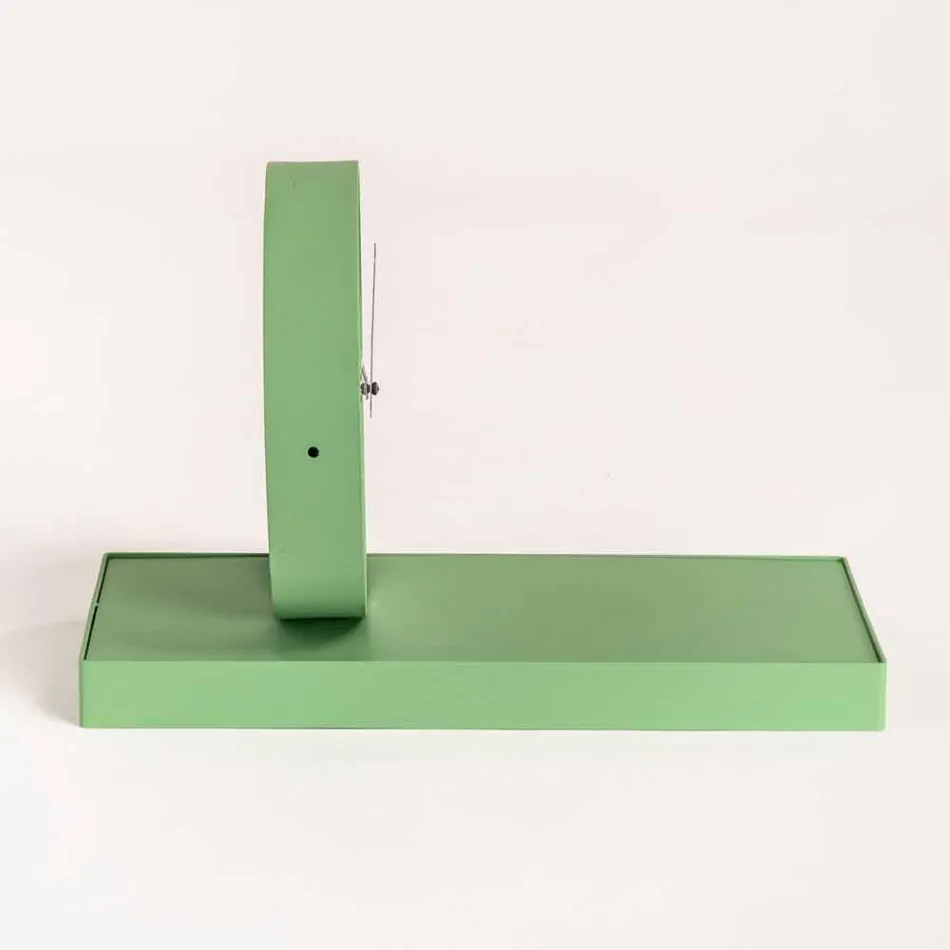 Horloge de table pivotante avec miroir en acier Made in Italy - Meritorious Viadurini