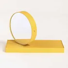 Horloge de table pivotante avec miroir en acier Made in Italy - Meritorious Viadurini