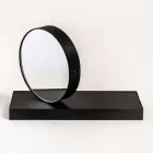 Horloge de table pivotante avec miroir en acier Made in Italy - Meritorious Viadurini