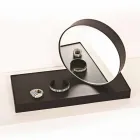 Horloge de table pivotante avec miroir en acier Made in Italy - Meritorious Viadurini