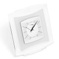 Horloge de table en méthacrylate transparent et bisatinée fabriquée en Italie - Glad