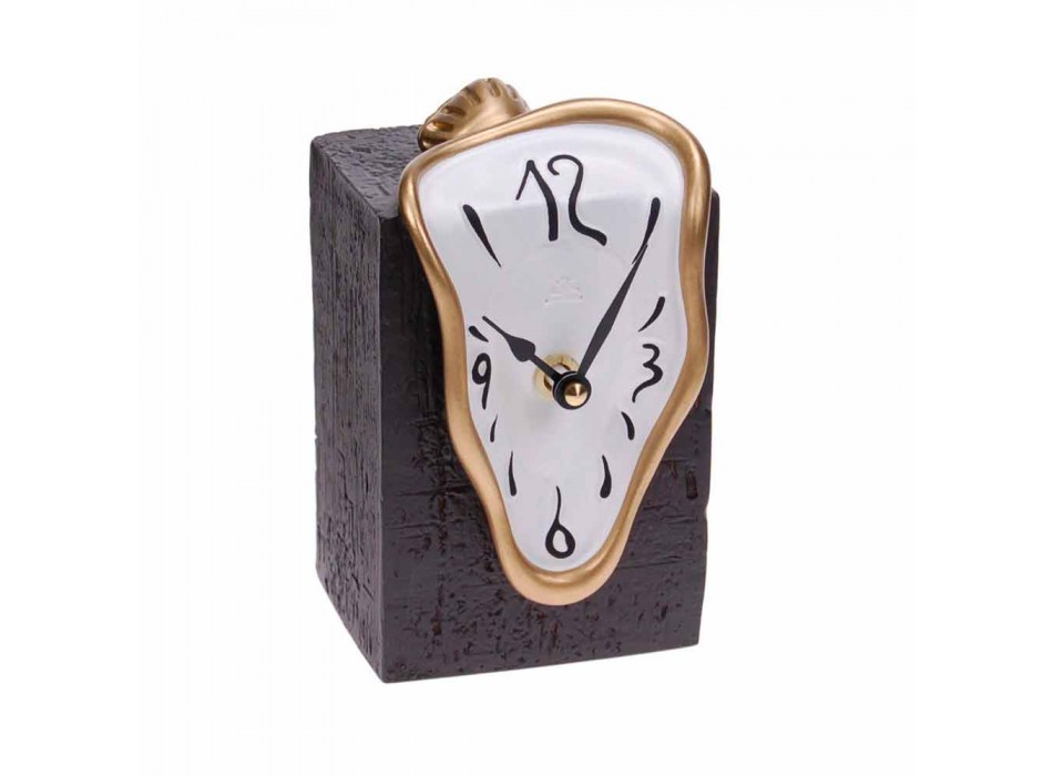 Horloge de table moderne avec mécanisme à quartz Made in Italy - Figaro Viadurini