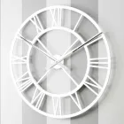 Grande Horloge Murale Shabby en Bois Design Rond Vintage - Arrigo Viadurini