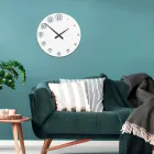 Horloge en bois avec chiffres qui s'agrandissent progressivement fabriquée en Italie - Kenya Viadurini