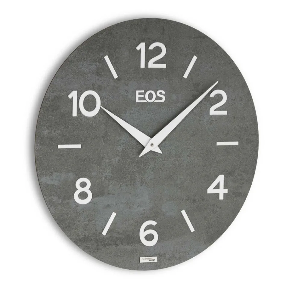 Horloge en MDF couplée à des films en polypropylène fabriquée en Italie - Plus Viadurini