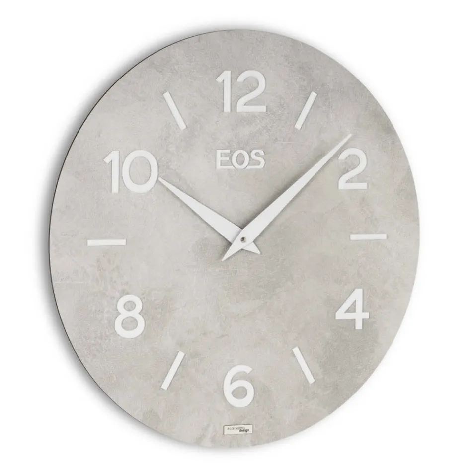 Horloge en MDF couplée à des films en polypropylène fabriquée en Italie - Plus Viadurini