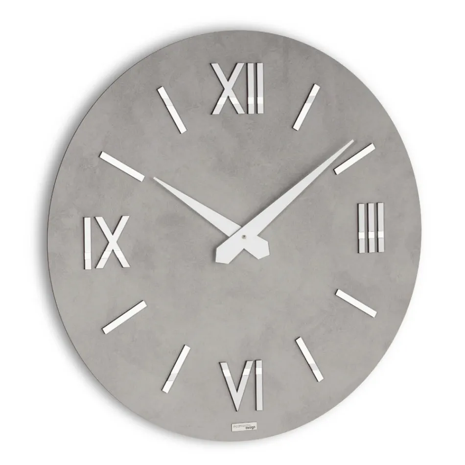 Horloge en MDF et Polypropylène avec Différentes Textures Fabriquée en Italie - Nice Viadurini