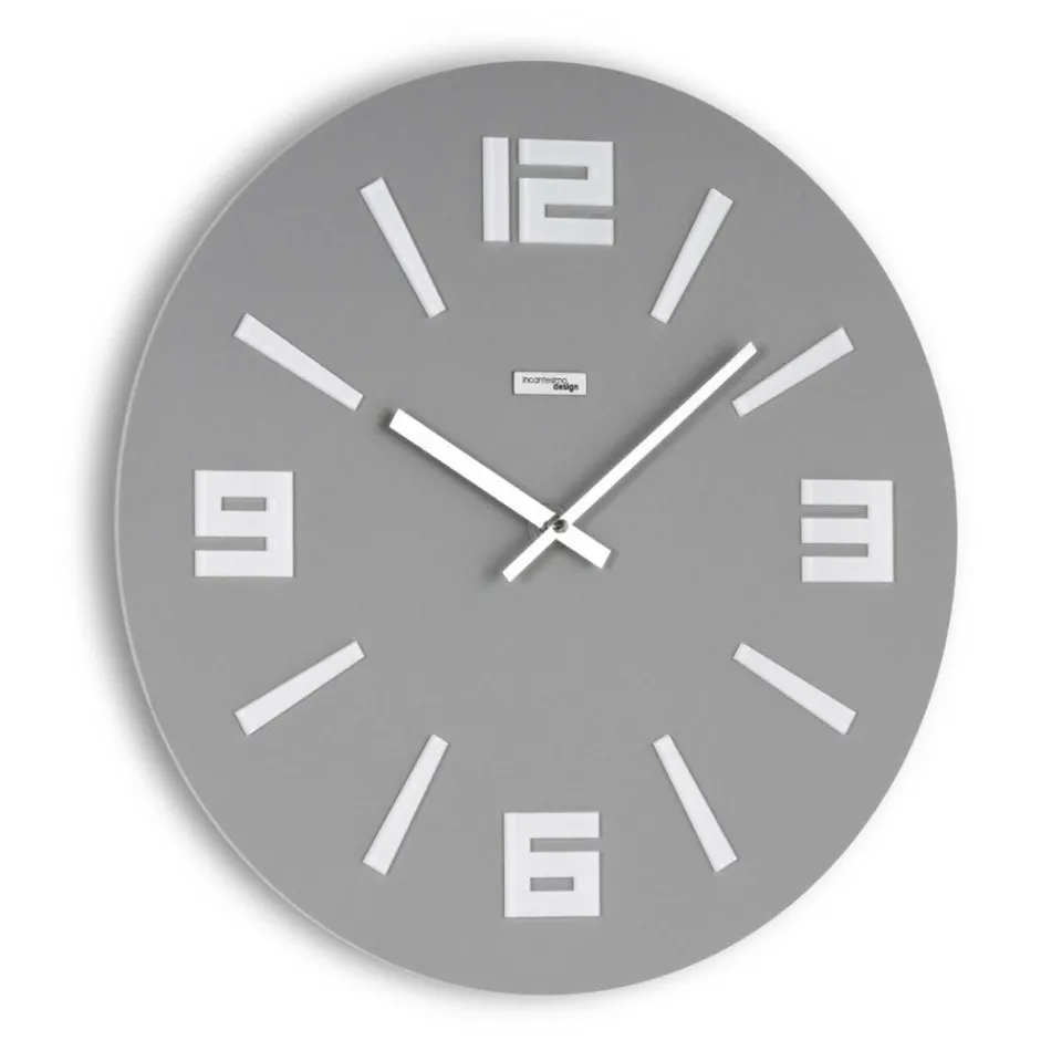 Horloge en PVC semi-mousse et méthacrylate coloré Made in Italy - Common Viadurini