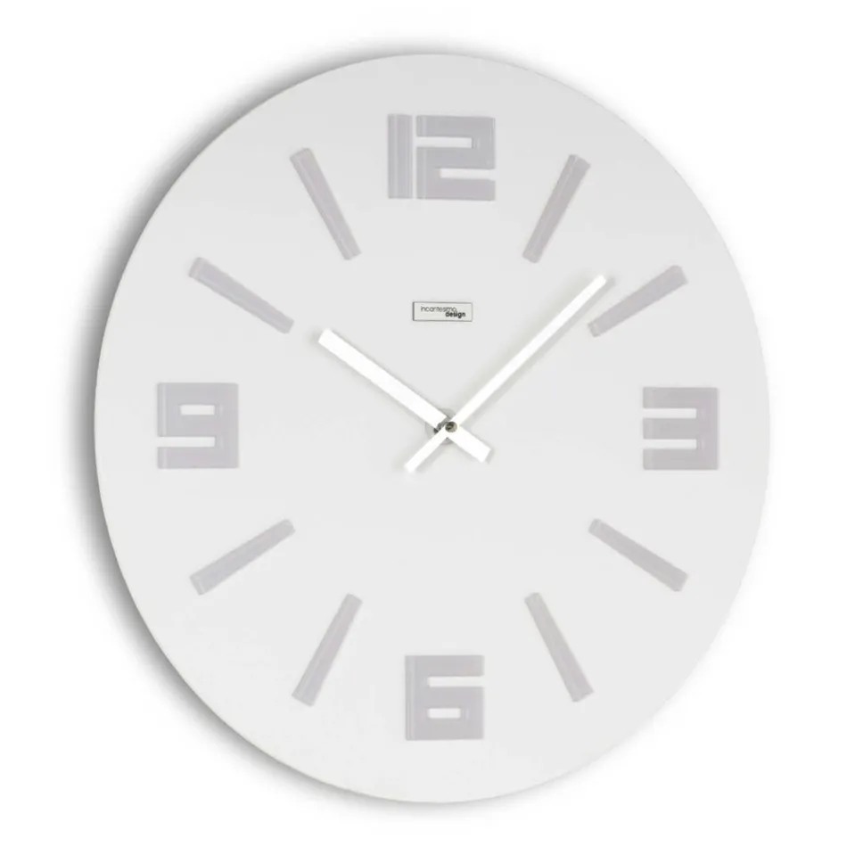 Horloge en PVC semi-mousse et méthacrylate coloré Made in Italy - Common Viadurini