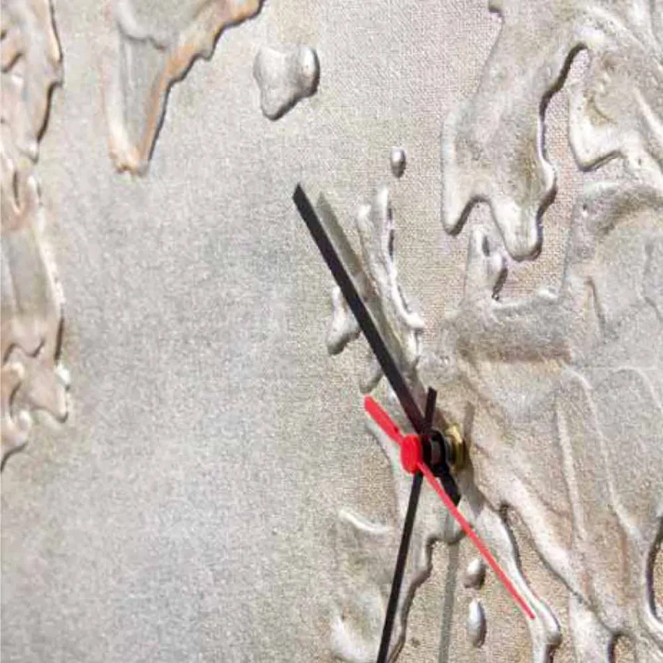 Horloge moderne avec cinq quadrants représentant le monde Miles Viadurini