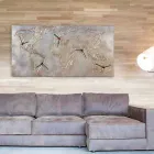 Horloge moderne avec cinq quadrants représentant le monde Miles Viadurini