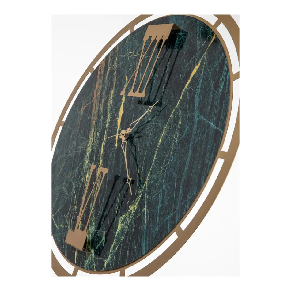 Horloge en fer à 3 aiguilles fabriquée en Italie - Étoile Viadurini