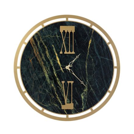 Horloge en fer à 3 aiguilles fabriquée en Italie - Étoile Viadurini