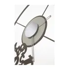 Horloge en fer avec chiffres tombés fabriquée en Italie - Bélier Viadurini