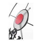 Horloge en fer avec chiffres tombés fabriquée en Italie - Bélier Viadurini