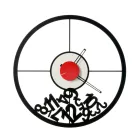 Horloge en fer avec chiffres tombés fabriquée en Italie - Bélier Viadurini