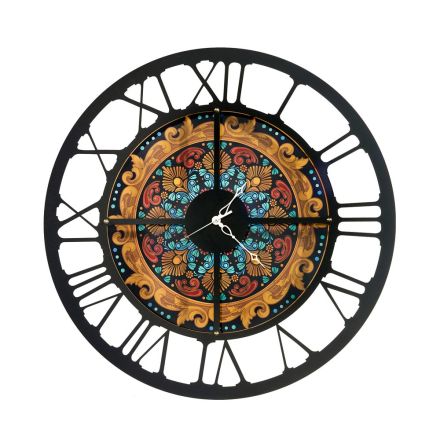 Horloge en fer en 3 finitions différentes fabriquée en Italie - Blé Viadurini