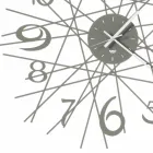 Horloge murale design ronde en fer fabriquée en Italie - Kombo Viadurini