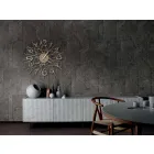 Horloge murale design ronde en fer fabriquée en Italie - Kombo Viadurini