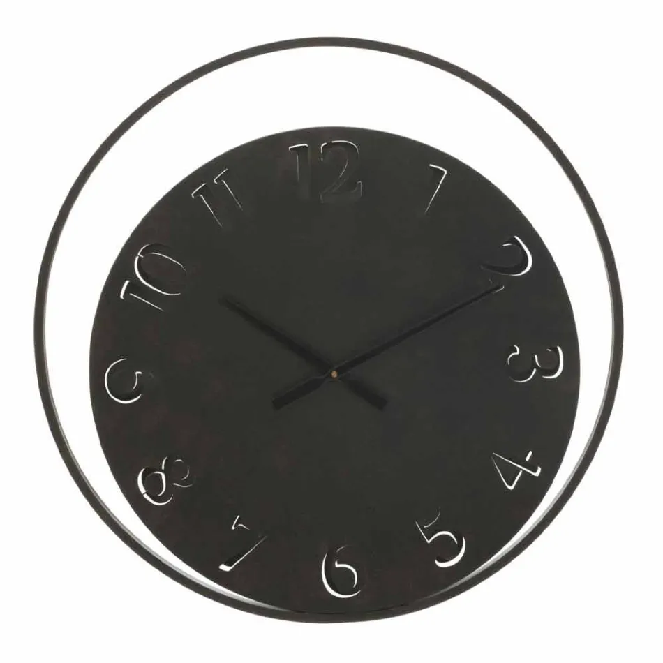 Horloge Murale Ronde Diamètre 60 cm Fer Moderne - Beatrix Viadurini