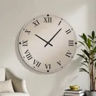 Horloge Murale Ronde en Cristal Miroir Made in Italy - Gear Viadurini