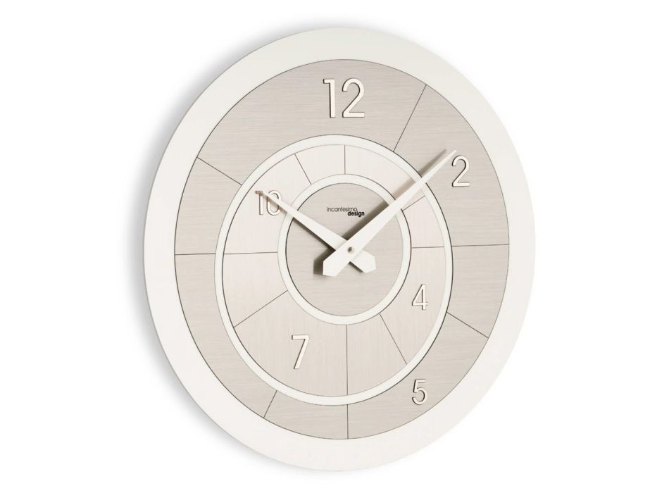 Horloge ronde en PVC semi-mousse haute densité fabriquée en Italie - Creative Viadurini