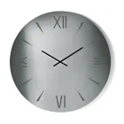 Horloge ronde en verre miroir avec chiffres gravés au laser - Clelia Viadurini