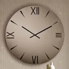 Horloge ronde en verre miroir avec chiffres gravés au laser - Clelia Viadurini